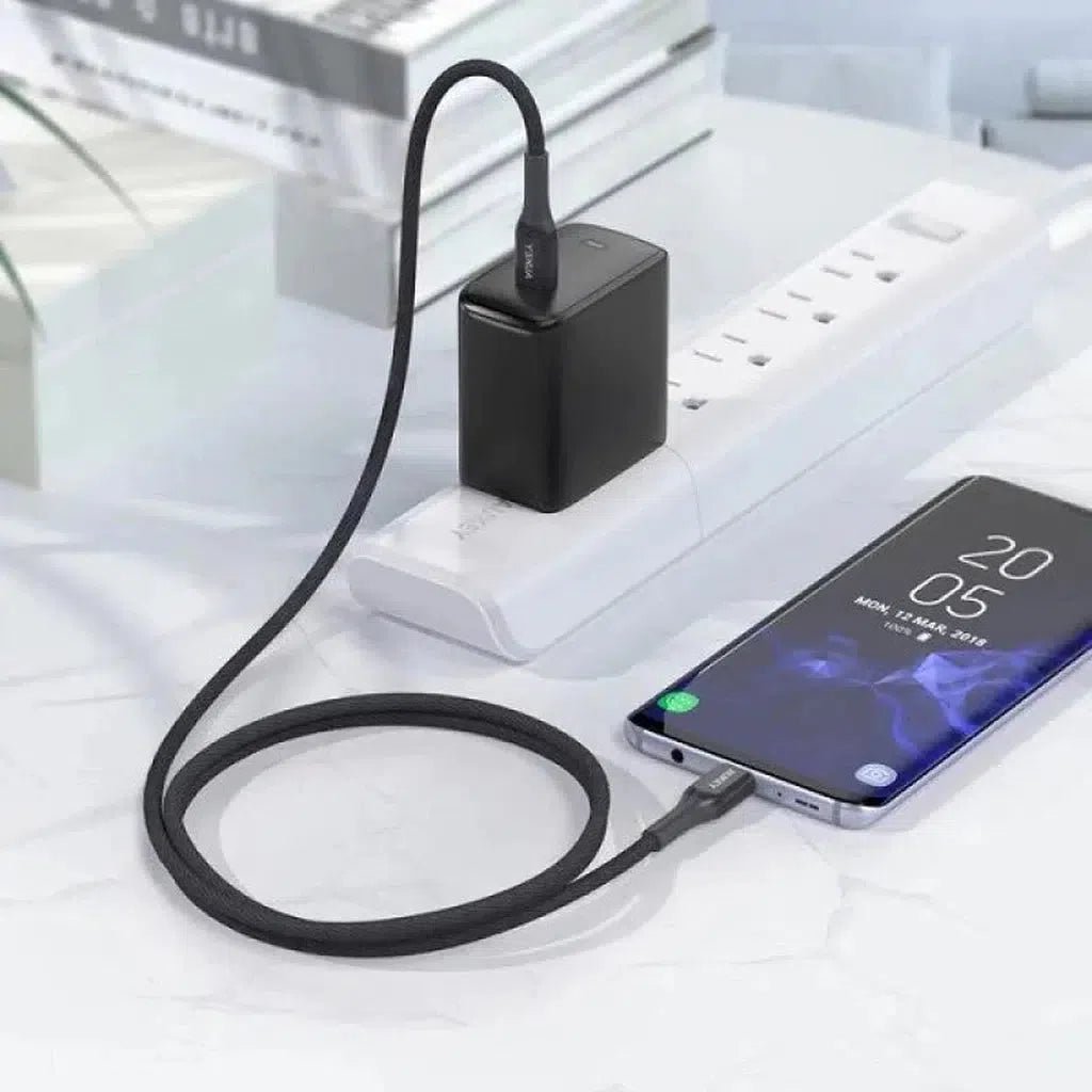 Aukey Kevlar Core Usb-C To C 1.2M Cable - Black ColorWaves