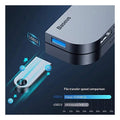 Baseus Bend Angle No.7 Multifunctional Type-C HUB - HDMI / USB Type-C / USB / Dark Gray ColorWaves