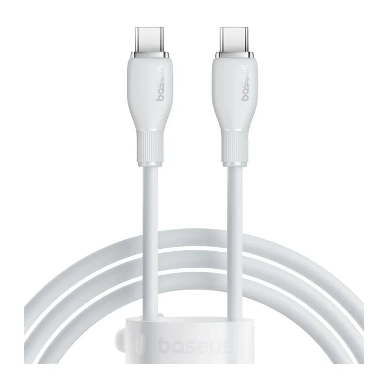 Baseus Pudding Series Fast Charging Cable - 1.2M / USB-C / 100W / Stellar White ColorWaves