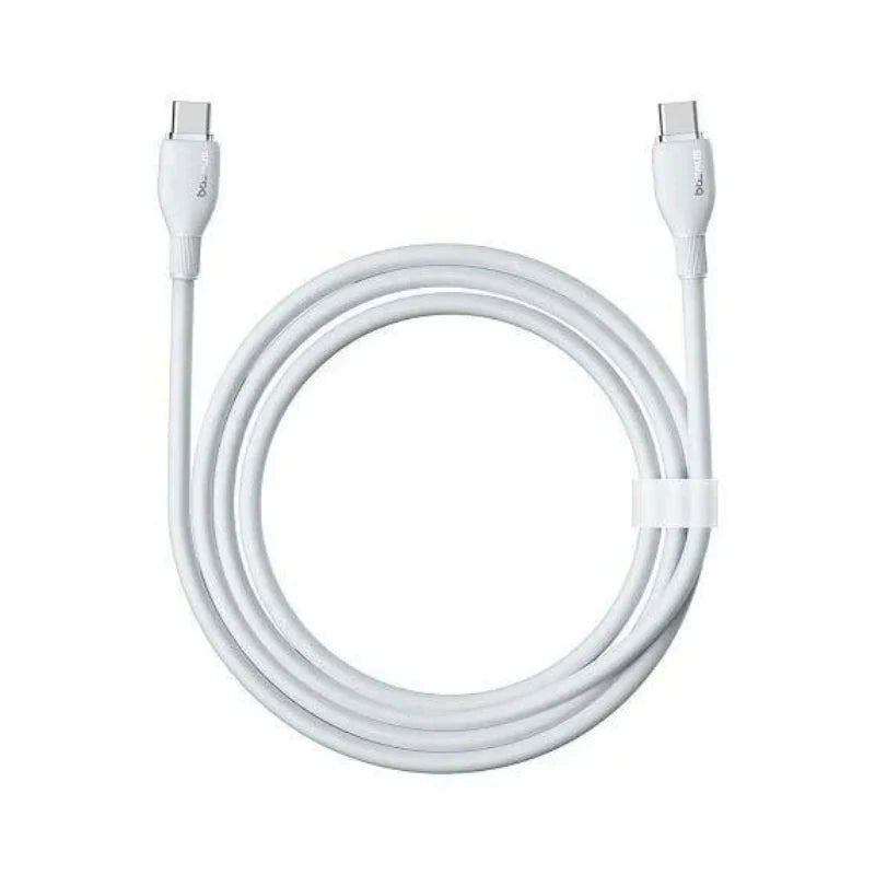 Baseus Pudding Series Fast Charging Cable - 1.2M / USB-C / 100W / Stellar White ColorWaves