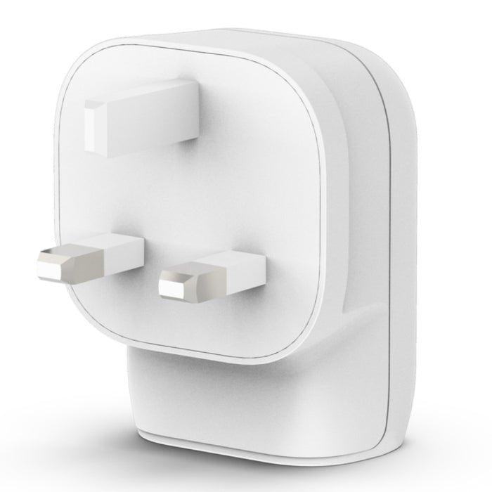 Belkin Boost Charge Dual Wall Charger Fast Charger 37W for Iphone & Samsung - White Samsung
