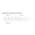 Belkin Surge Protector 4 Outlet/18W USB-A/USB-C/2Mtr- SRB001AR2M ColorWaves