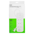 Belkin Surge Protector 6 Outlet/18W USB-A/USB-C/2Mtr-SRB002AR2M ColorWaves