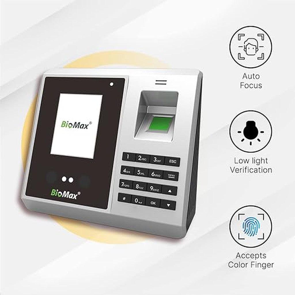 Biomax N-Bm60W Pro (Face Based Attendance Machine With Inbuilt Wifi) ColorWaves