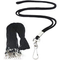 Black Lanyards Id Name Badge Holder 120Pc/Set ColorWaves