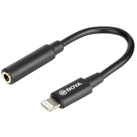 Boya 3.5 Mm Female Trs To Male Lightning Adapter Cable ColorWaves