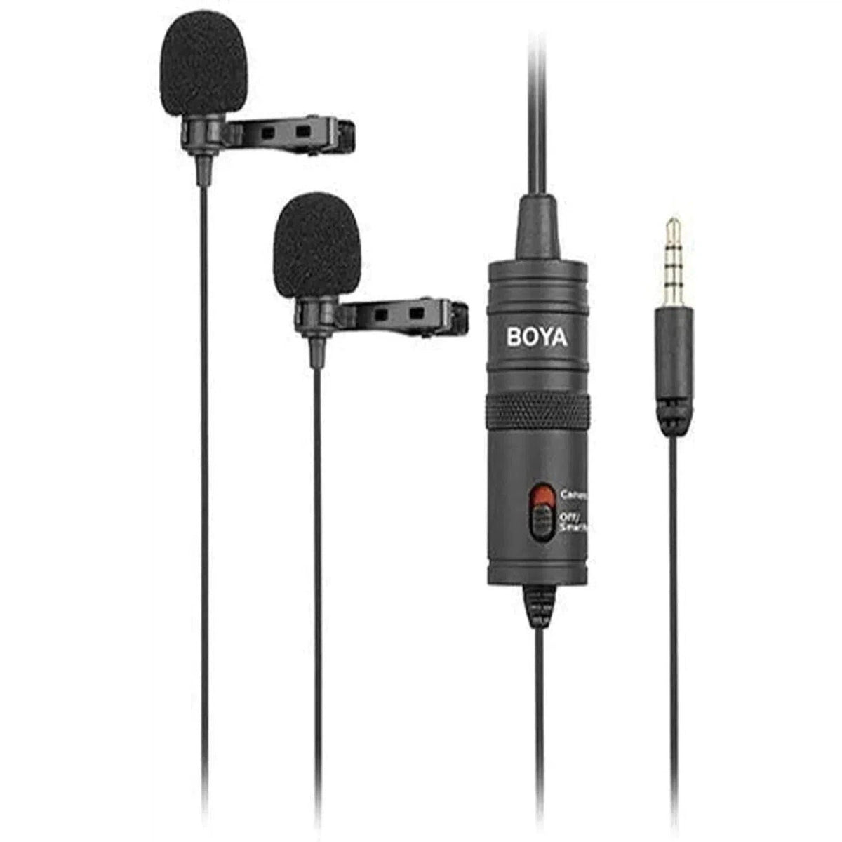 Boya Dual Mic Lavalier Microphone For Smartphones And Dslrs ColorWaves