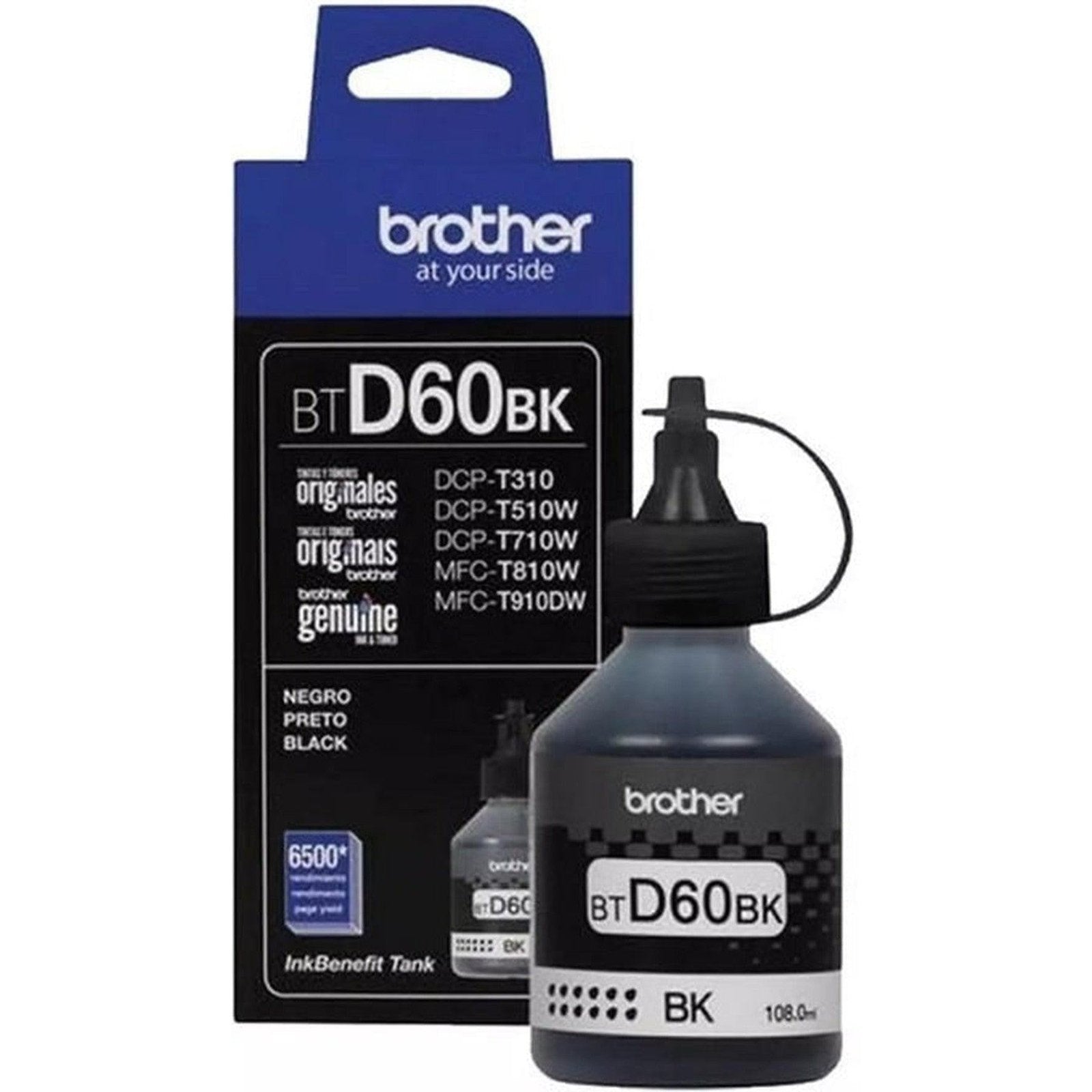 Brother Btd60Bk Ink Bottle - Black d60 Brother
