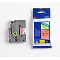Brother Genuine TZe-421 Labelling Tape Cassette – Black on Red, 9mm wide Brother