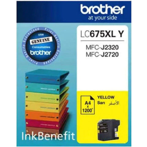 Brother Lc 675 Xl Yellow Ink Cartridge Brother