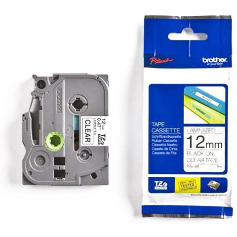 Brother Tze 131 Black On Clear Tape Brother