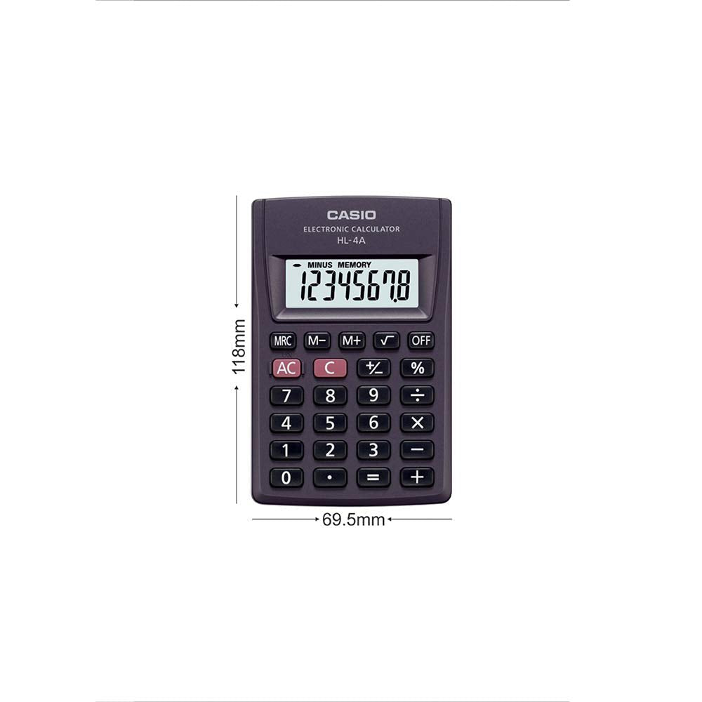 Casio Pocket Calculator Hl-4A Casio