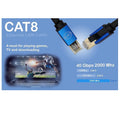 CAT8 RJ45 S/FTP 40Gbps Ethernet Network Cable – 2 MTR ColorWaves