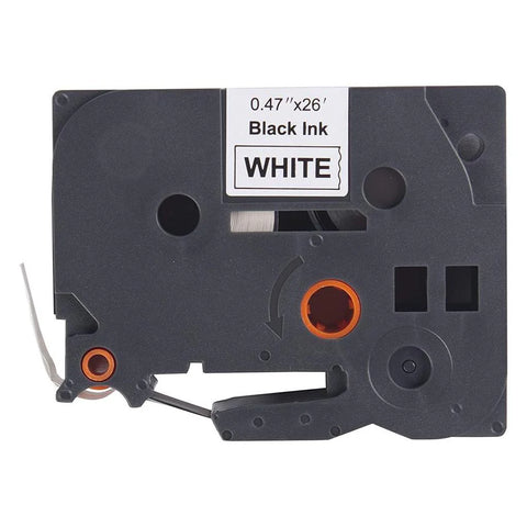 COMPATIBLE Brother Tape Black on White - 12 mm TZe-231 Brother