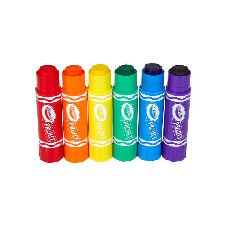 CRAYOLA PROJECT 6 CT QUICK DRY PAINT STICKS ColorWaves