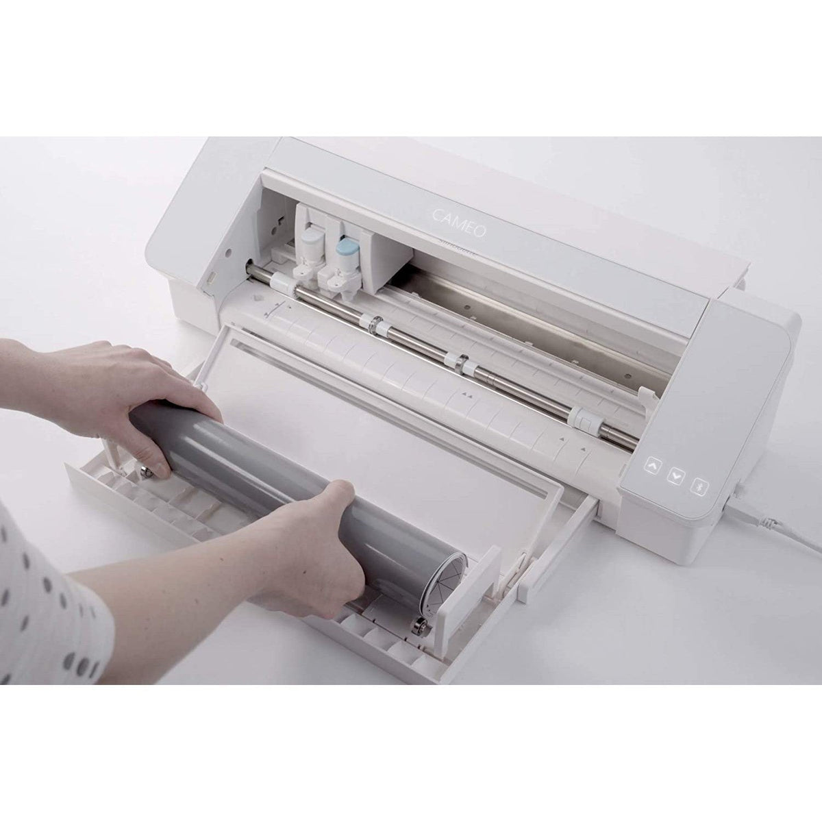 Cameo 4 Silhouette Cutting Machine White Powerful Precision Cutting ColorWaves