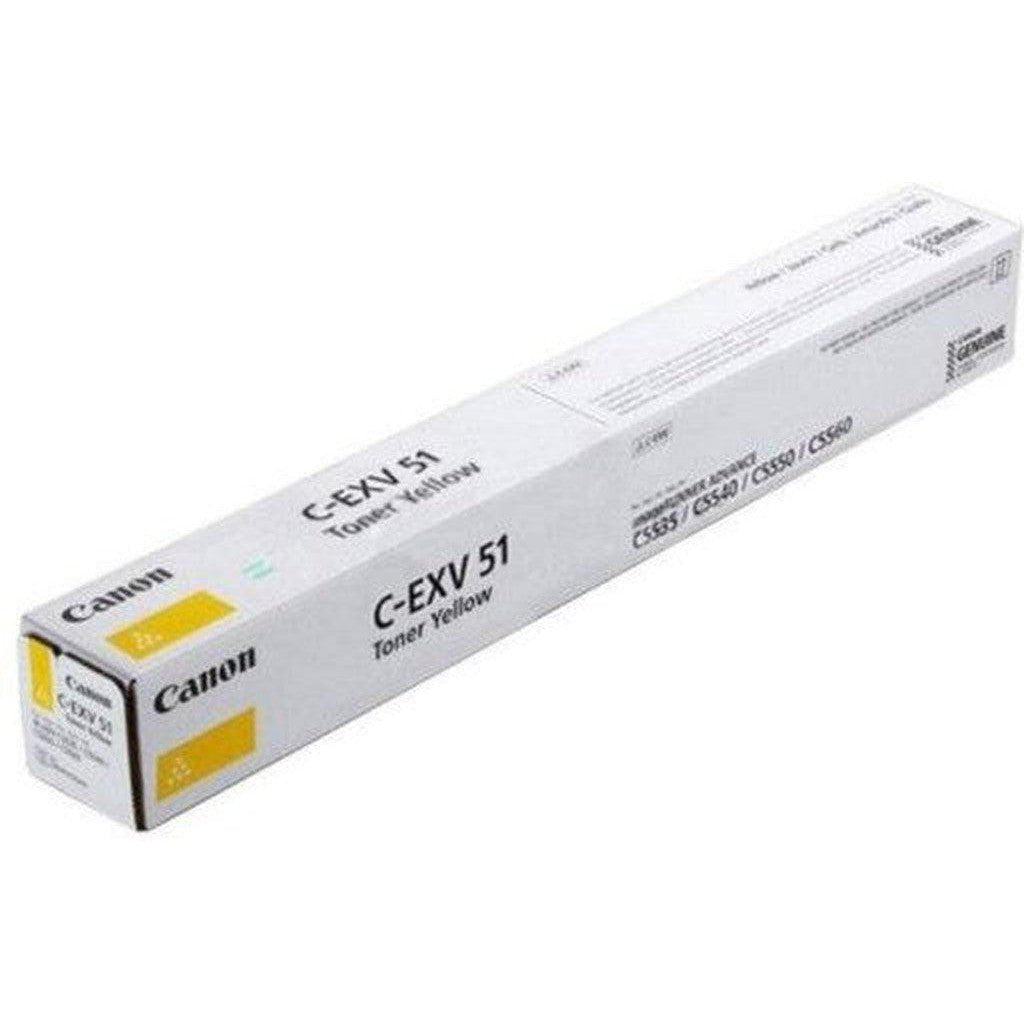 Canon C-EXV 51 Yellow Toner Cartridge (0484C002) Canon