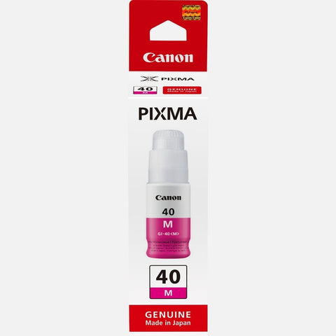 Canon Gi-40M Magenta High Yield Ink Bottle (3401C001) Canon