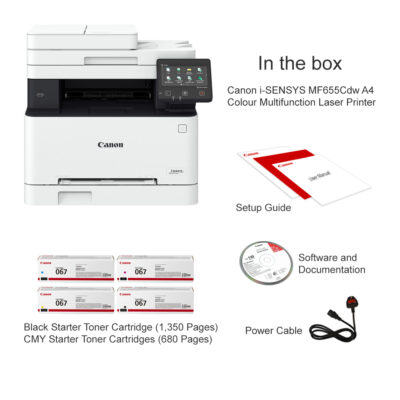 Canon i-SENSYS MF655Cdw A4 Colour Multifunction Laser Printer Canon