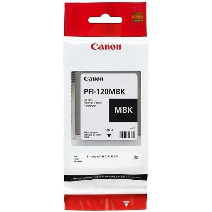 Canon PFI-120MBK Ink Cartridge – 300 Pages/ Matte Black Color / 130ml / Ink Cartridge Canon