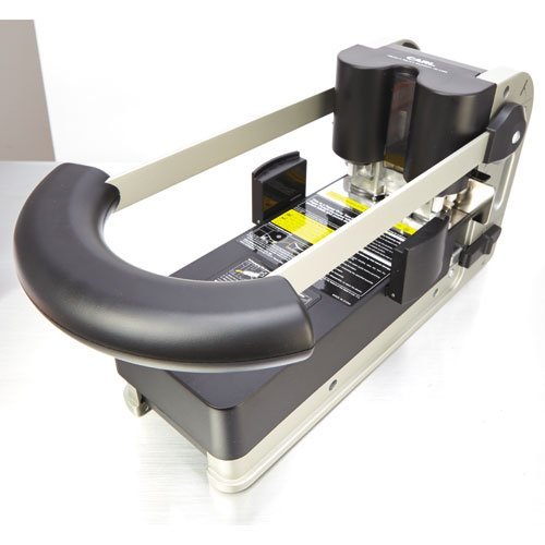 Carl Heavy Duty Punch Machine, 2 Hole Paper Punch 330 Sheet Punch Capacity - Black And Silver ColorWaves
