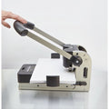 Carl Heavy Duty Punch Machine, 2 Hole Paper Punch 330 Sheet Punch Capacity - Black And Silver ColorWaves