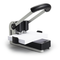 Carl Heavy Duty Punch Machine, 2 Hole Paper Punch 330 Sheet Punch Capacity - Black And Silver ColorWaves