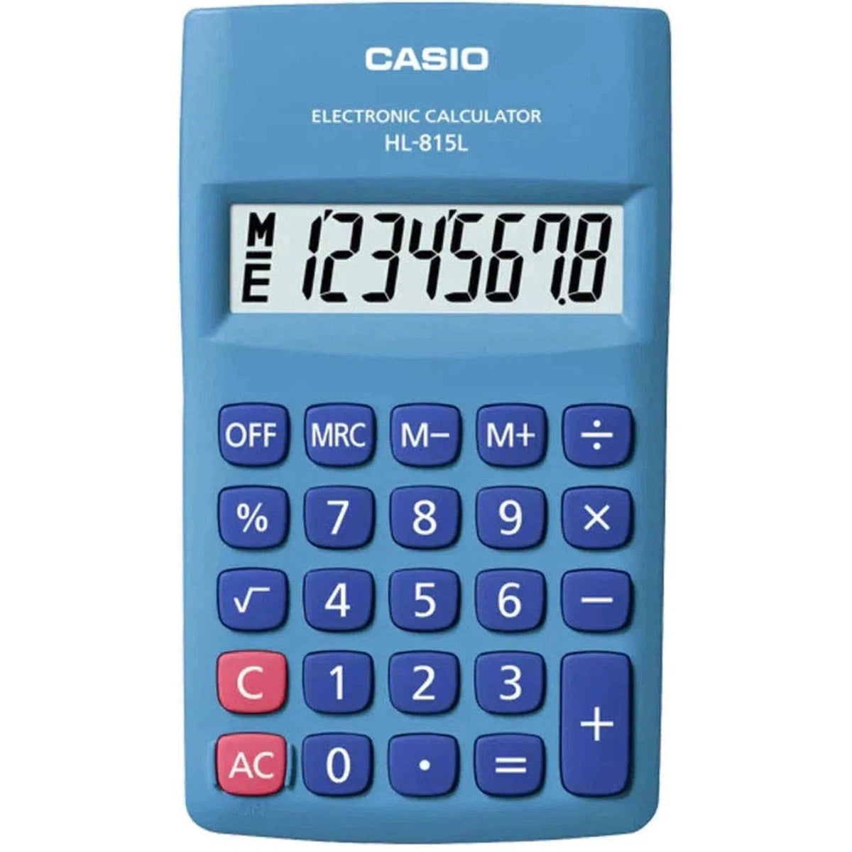 Casio 8 Digit Blue Calculator Casio