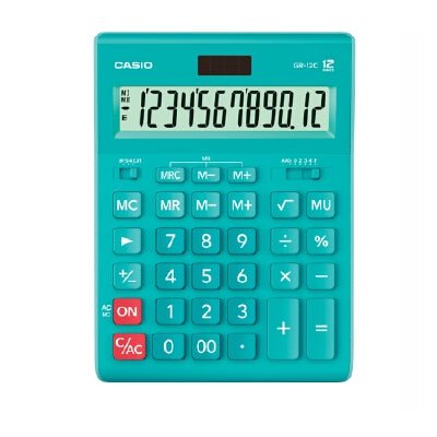 Casio Calculator GR-12C Cyan Casio
