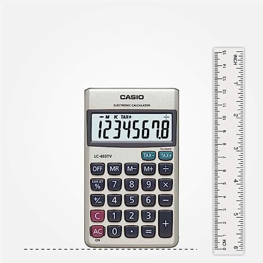 Casio Calculator LC-403TV Electronic Calculator Casio