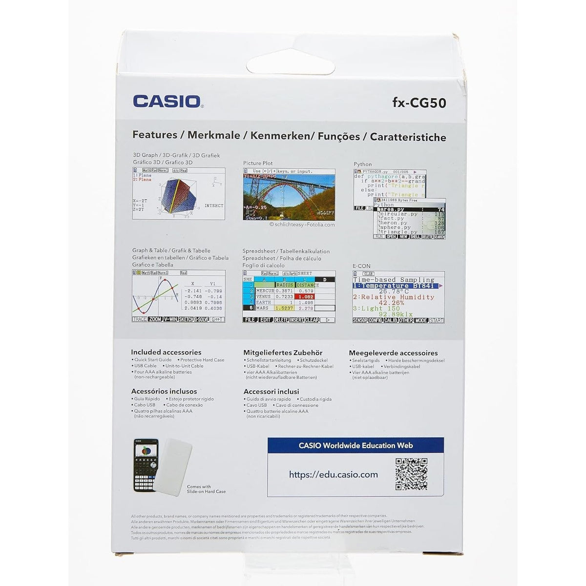 Casio FX-CG50 Scientific Graphic Calculator (Black) Casio