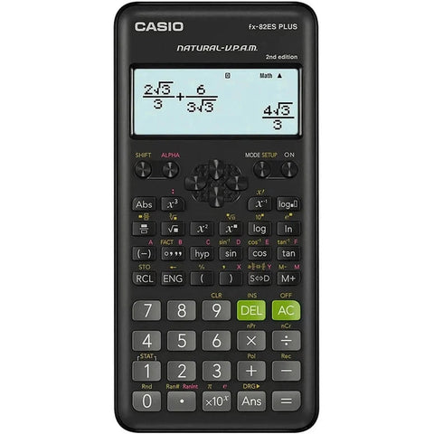 Casio Fx82Es Plus Black Display Scientific Calculator With 252 Functions Casio
