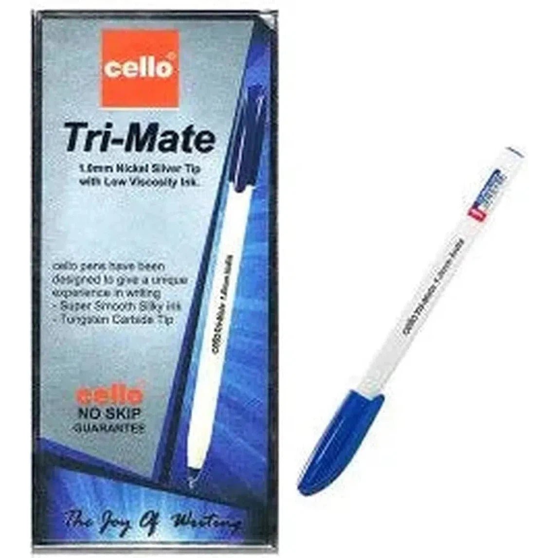 Cello Tri Mate Ball Point Pen 12 Pcs In Box blue ColorWaves
