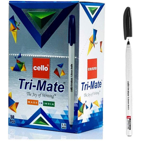 Cello Tri-Mate Pen 1.0Mm 50Pcs/Box ColorWaves