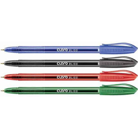 Claro Bliss Ball Pen 1.0 Mm (12/Box) ColorWaves