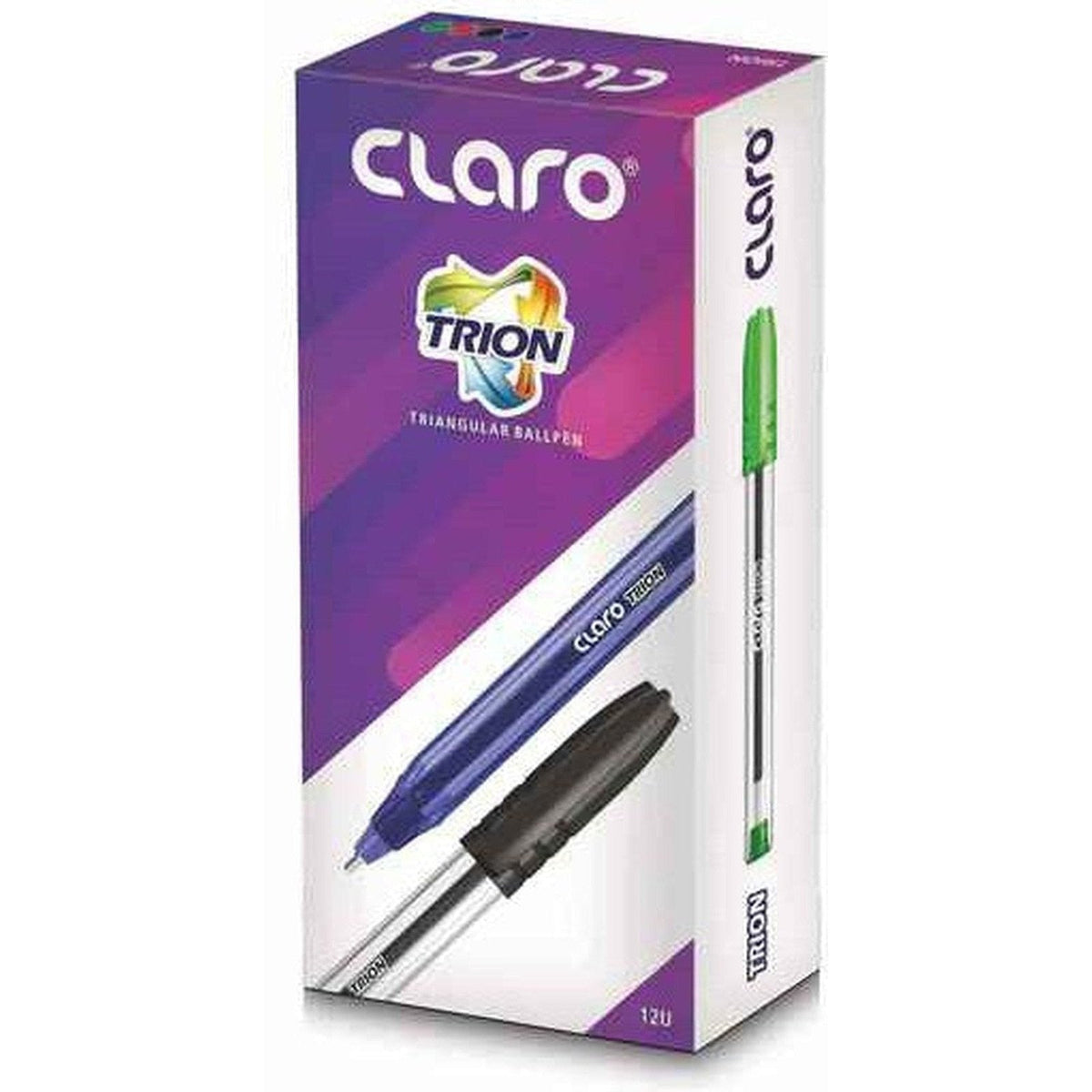 Claro Trion White C-Cap Pen 1.0 Mm (12/Box) ColorWaves