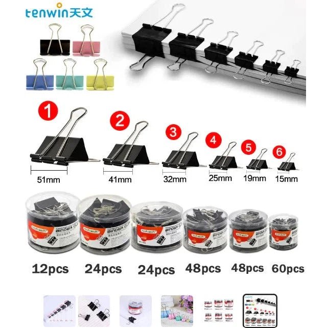 Comix Binder Clips ColorWaves