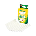 Crayola 12 Anti Dust Chalk - White ColorWaves