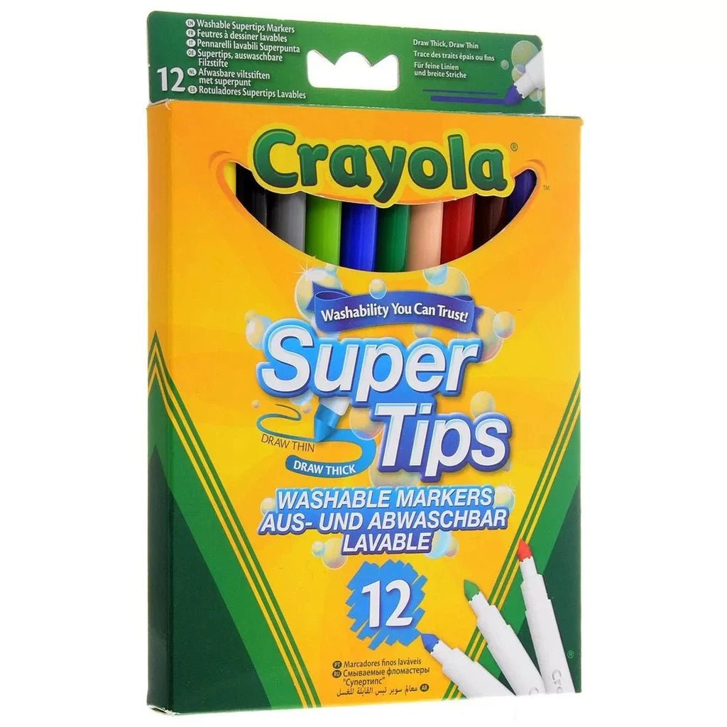 Crayola 12 Bright Supertips Markers ColorWaves
