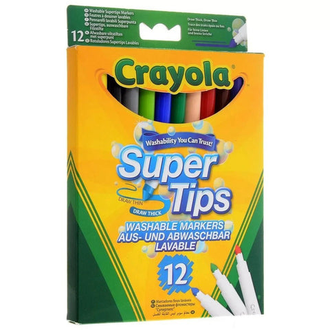 Crayola 12 Bright Supertips Markers ColorWaves