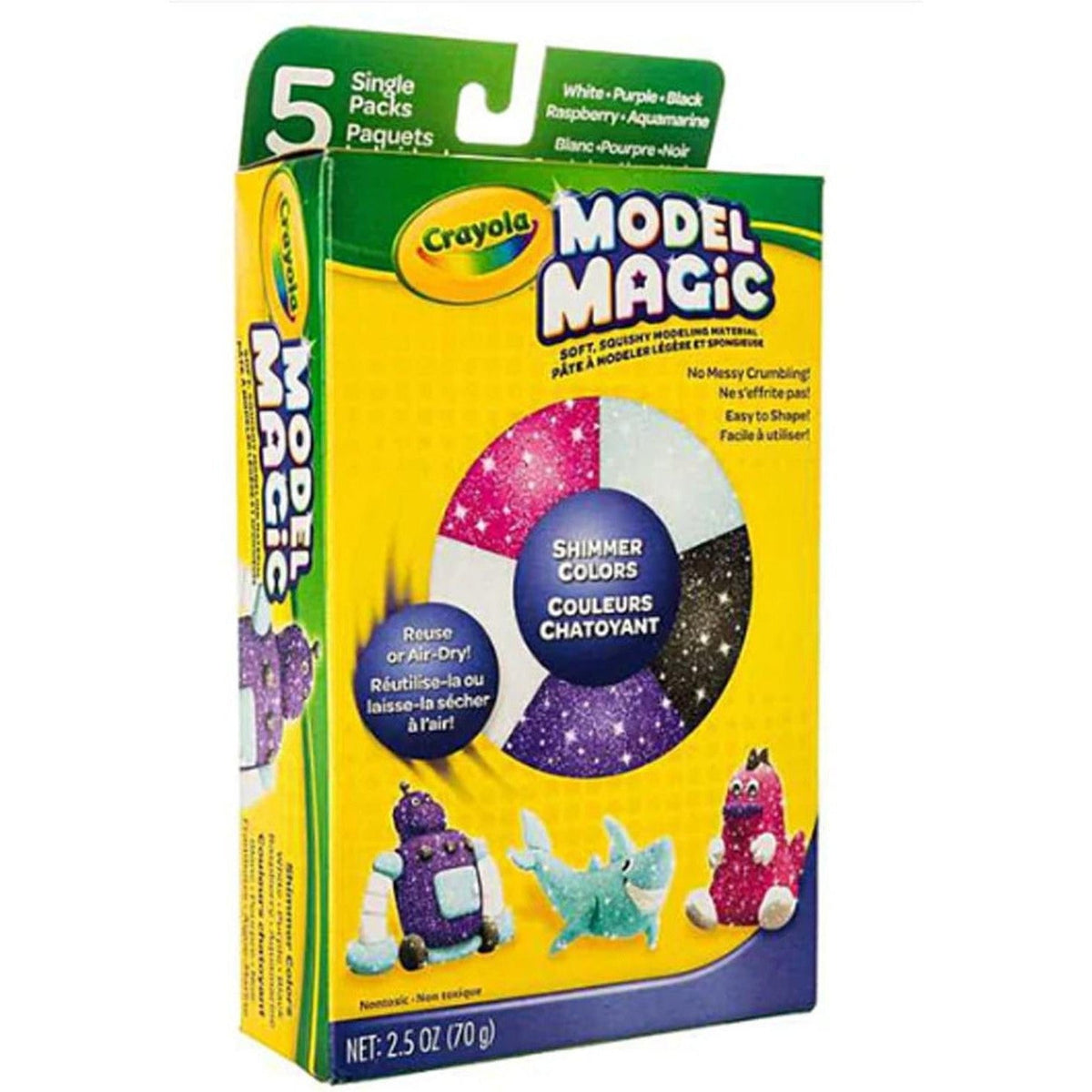 Crayola 5 Pack Magic Model Shimmer Colors ColorWaves