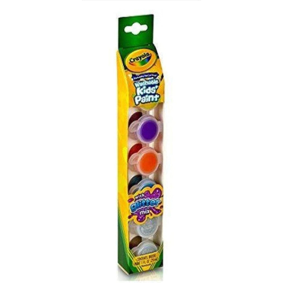 Crayola 6 Color Washable Kids Paint W/Glitter Special Effects ColorWaves