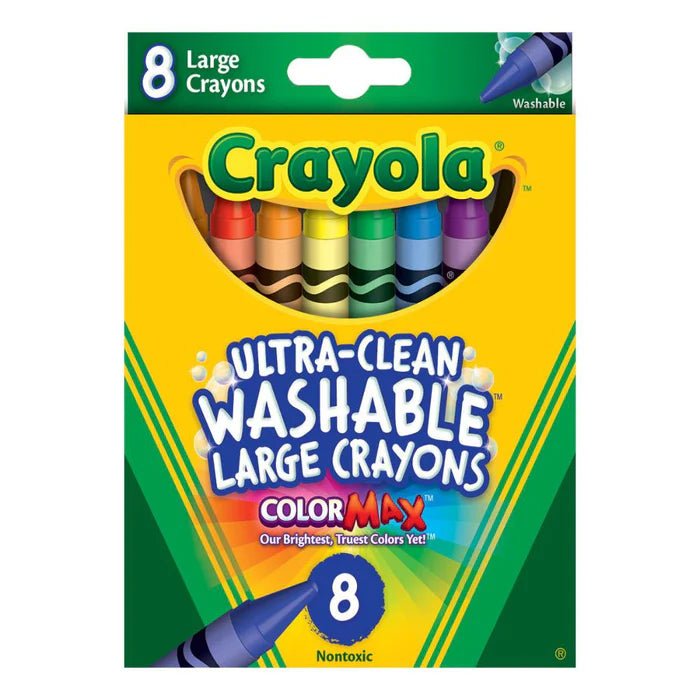 Crayola 8 Big Washable Crayons ColorWaves