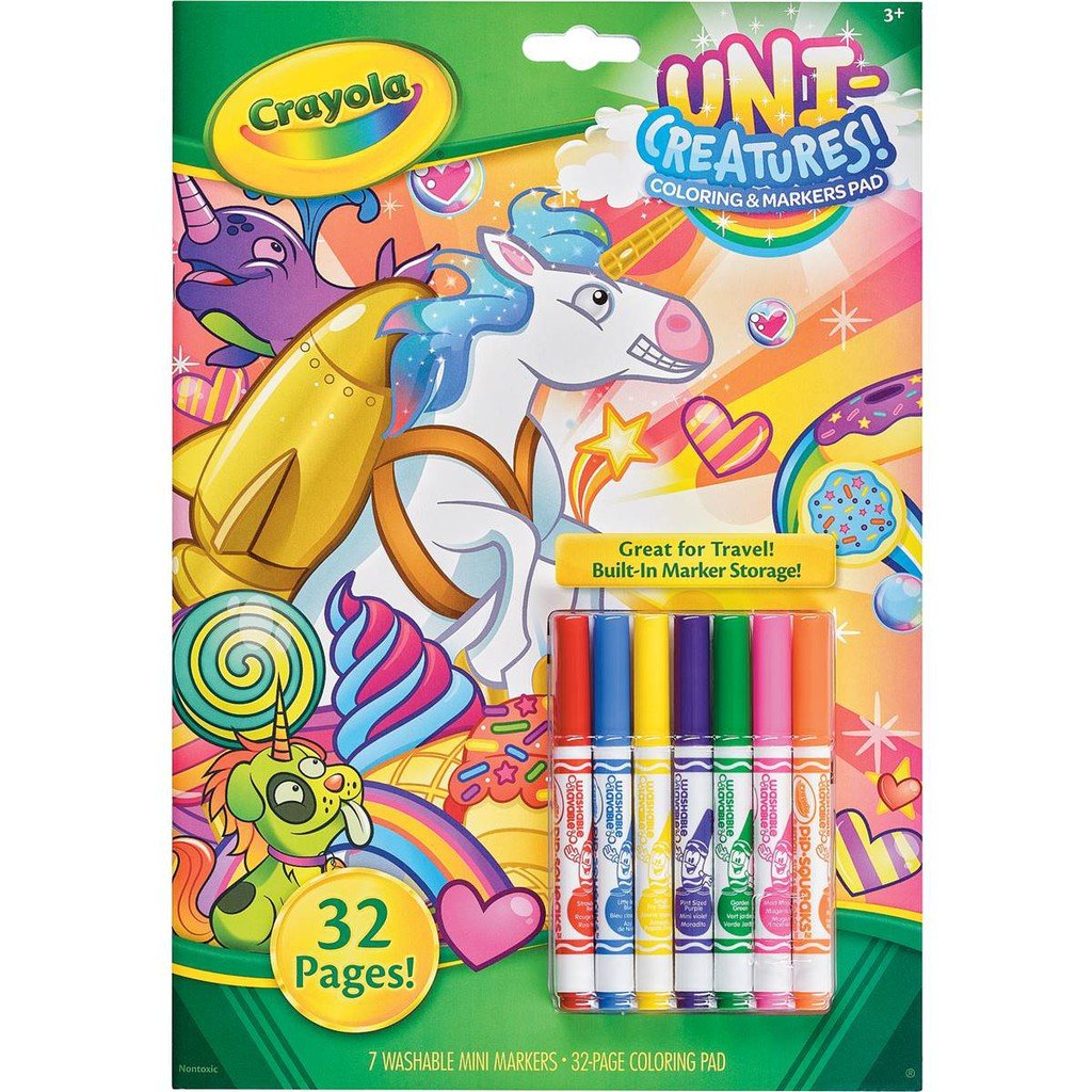 Crayola Animal Coloring Book & Markers ColorWaves