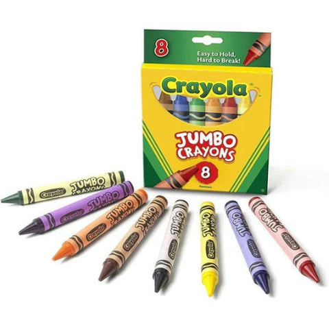Crayola Jumbo Crayons 8 Colors ColorWaves