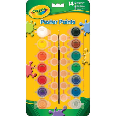 Crayola Poster Paints Set of 14 ColorWaves