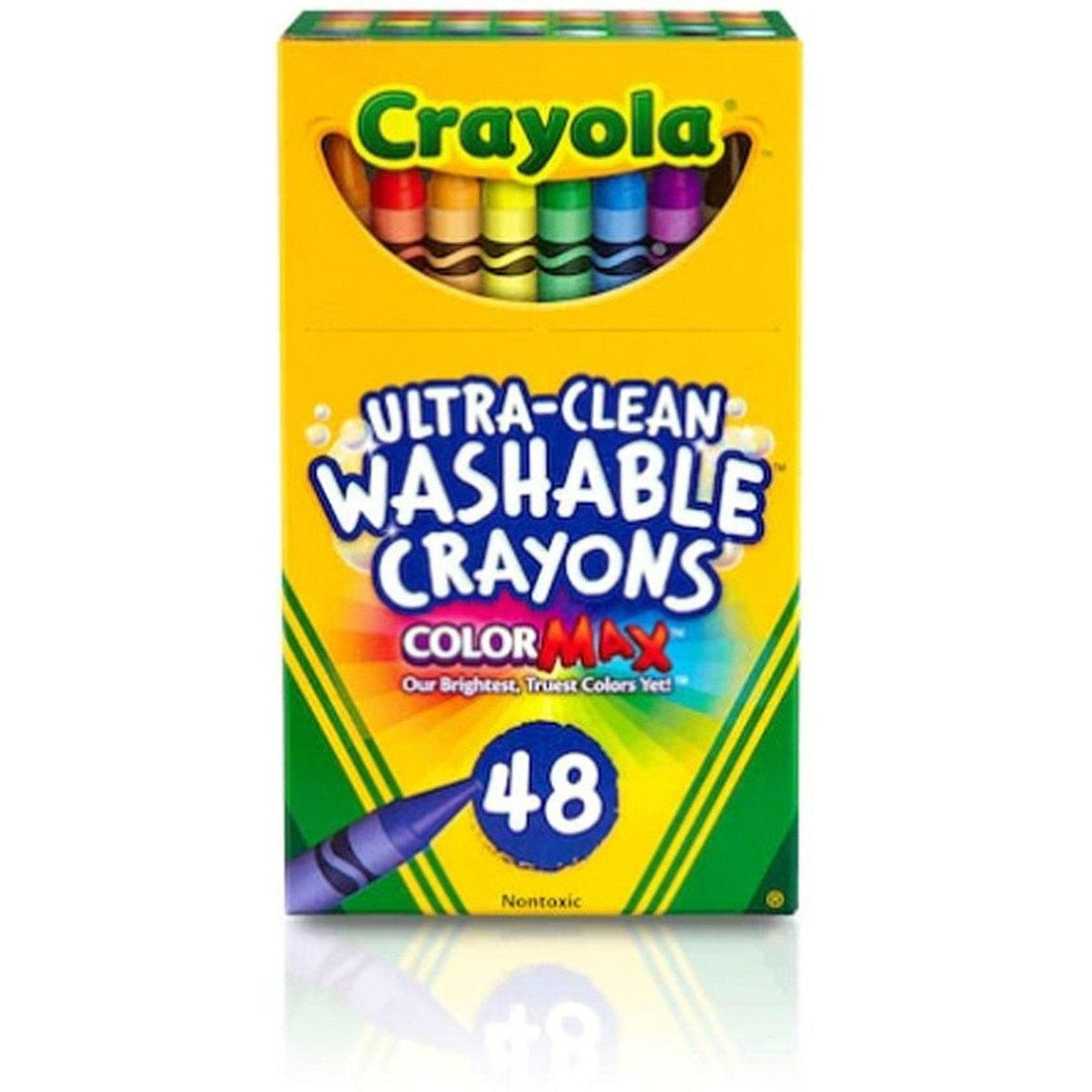 Crayola Ultra Clean Washable Crayons 48 Color ColorWaves