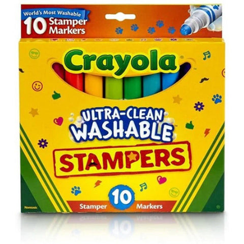 Crayola Ultra Clean Washable Stampers 10 Colors ColorWaves