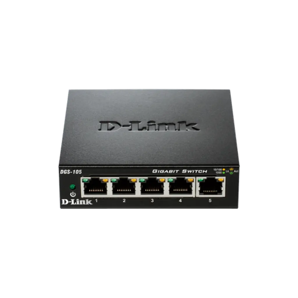 D-Link 5-Port Gigabit Unmanaged Metal Switch (Dgs-105) D-Link