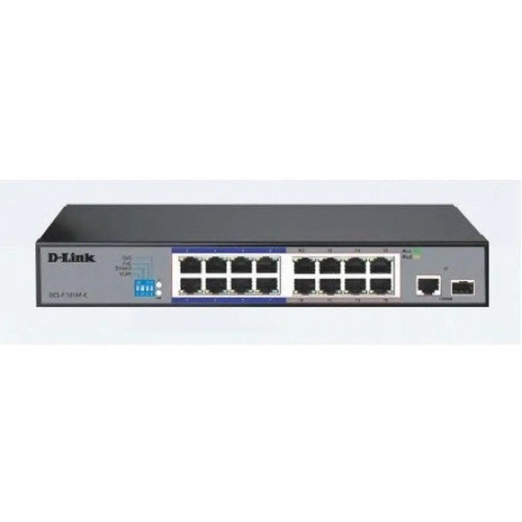 D-Link Poe Switch 16 Port 10/100 Unmanaged Des-F1016P D-Link